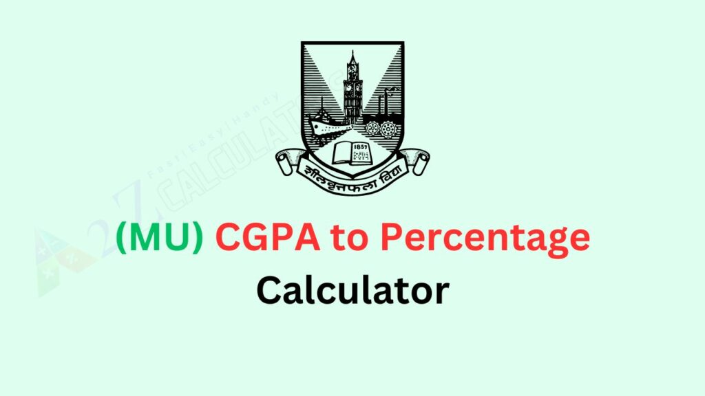 Mumbai University CGPA to Percentage Calculator